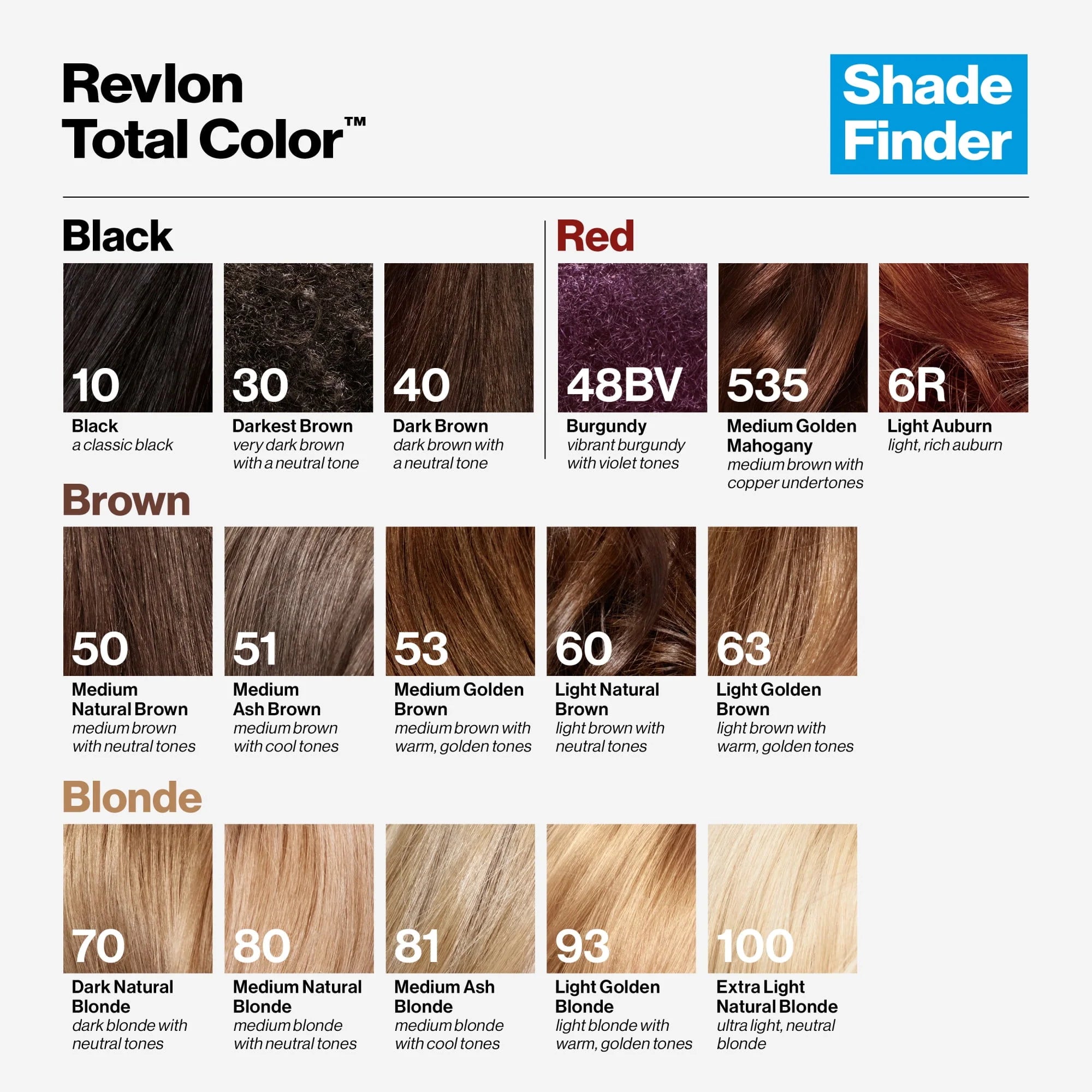 Revlon Total Color Permanent Hair Color, 535 Medium Golden Mahogany X49899