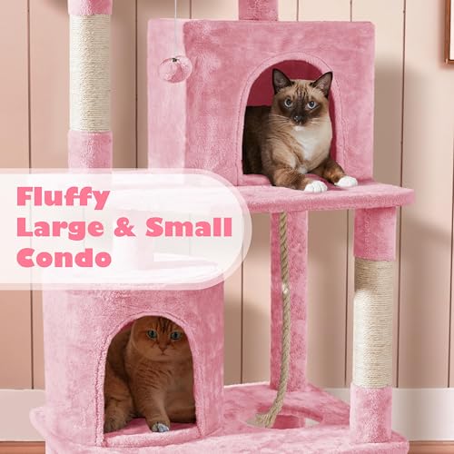 Yaheetech 62.5in Cat Tree with Platform & Hammock, Dark Gray L747397