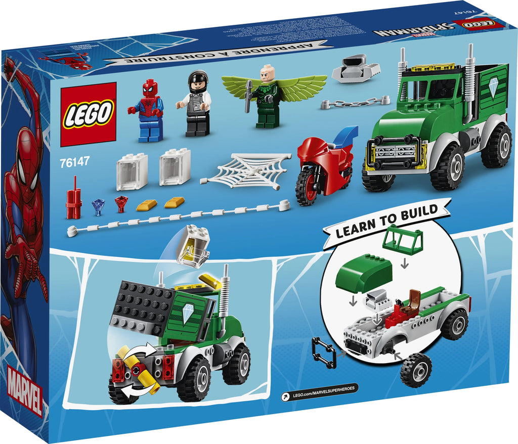 LEGO Marvel Spider-Man Vulture's Trucker Robbery 76147 Building Toy O9038