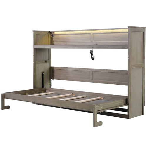 Ball & Cast Queen Murphy Bed Wall Chest with USB and Storage X29201