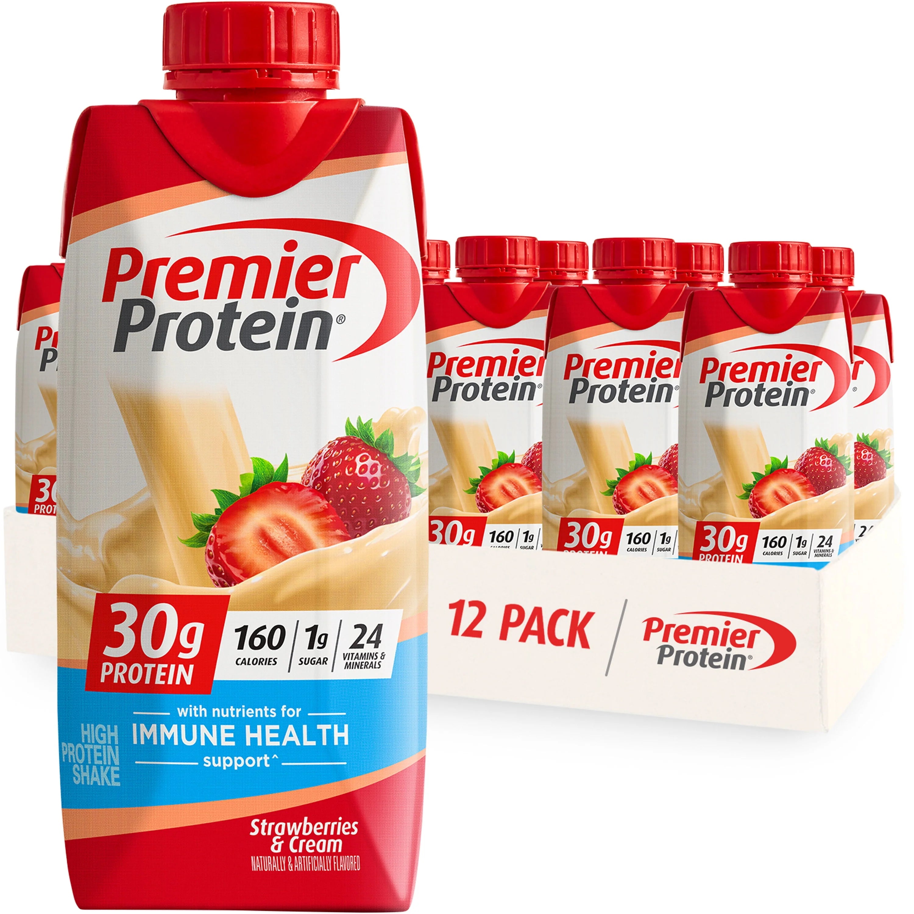 Premier Protein Shake, Café Latte, 30g Protein, 11 fl oz, 12 Ct P131720