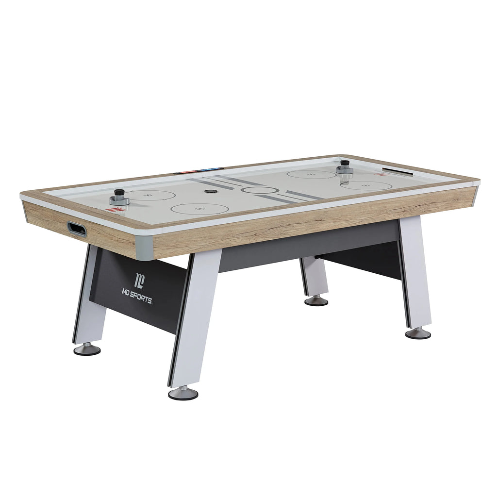 MD Sports 7' Hinsdale Air Powered Hockey Table With Pusher and Puck Set