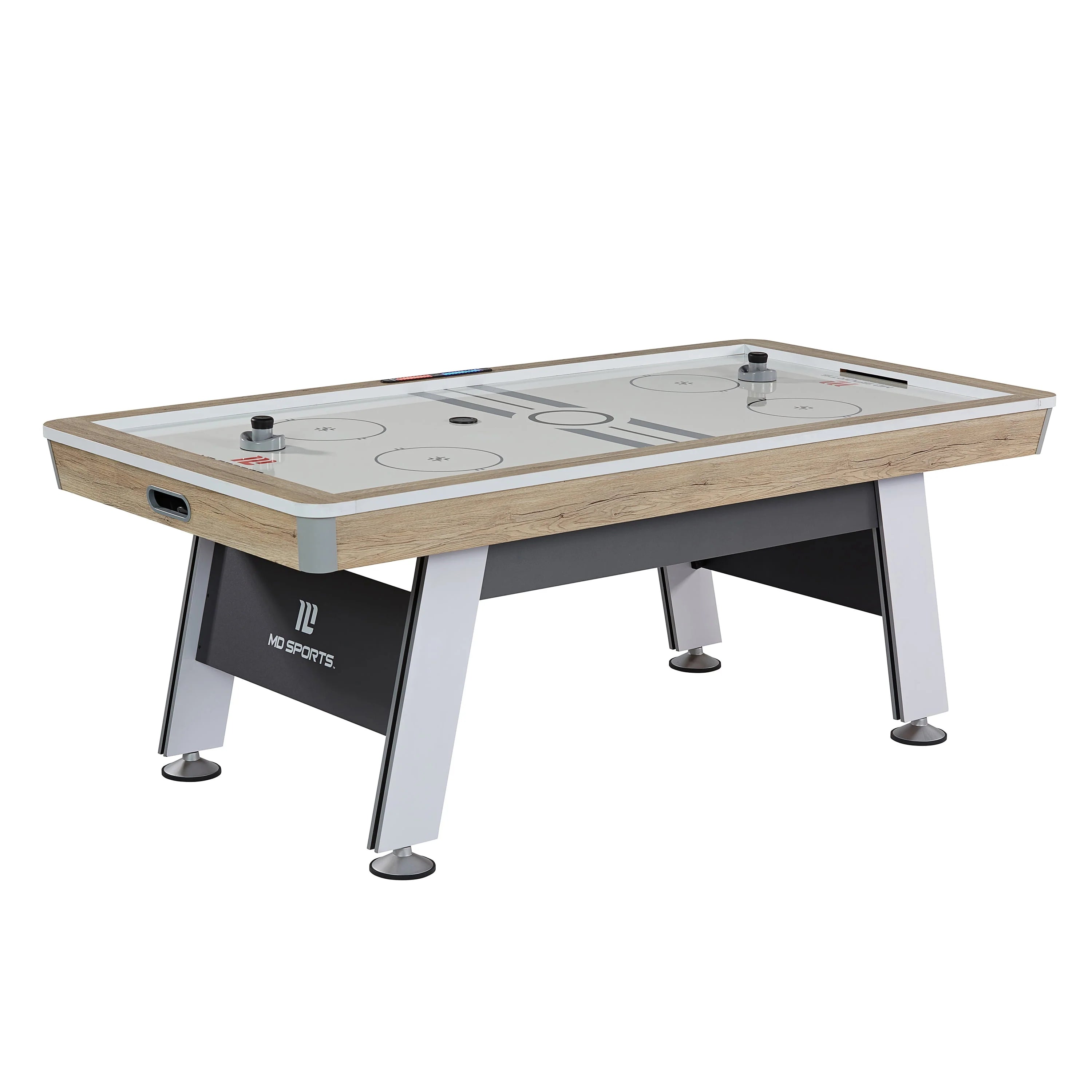 MD Sports 7' Hinsdale Air Powered Hockey Table With Pusher and Puck Set