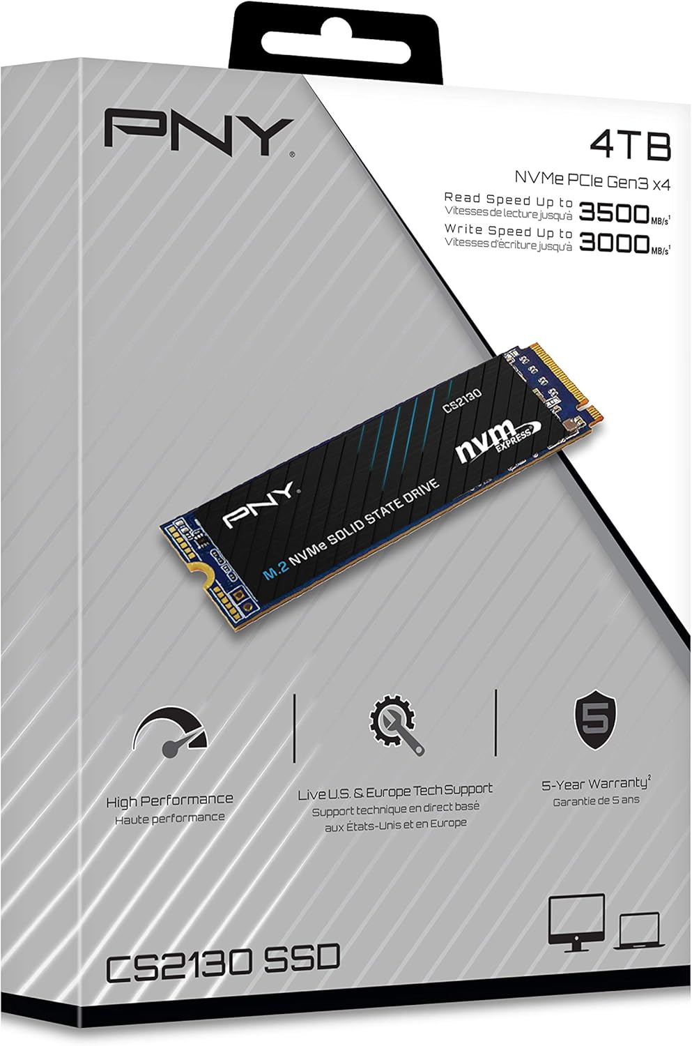 PNY CS2130 4TB M.2 NVMe Internal SSD Q2108