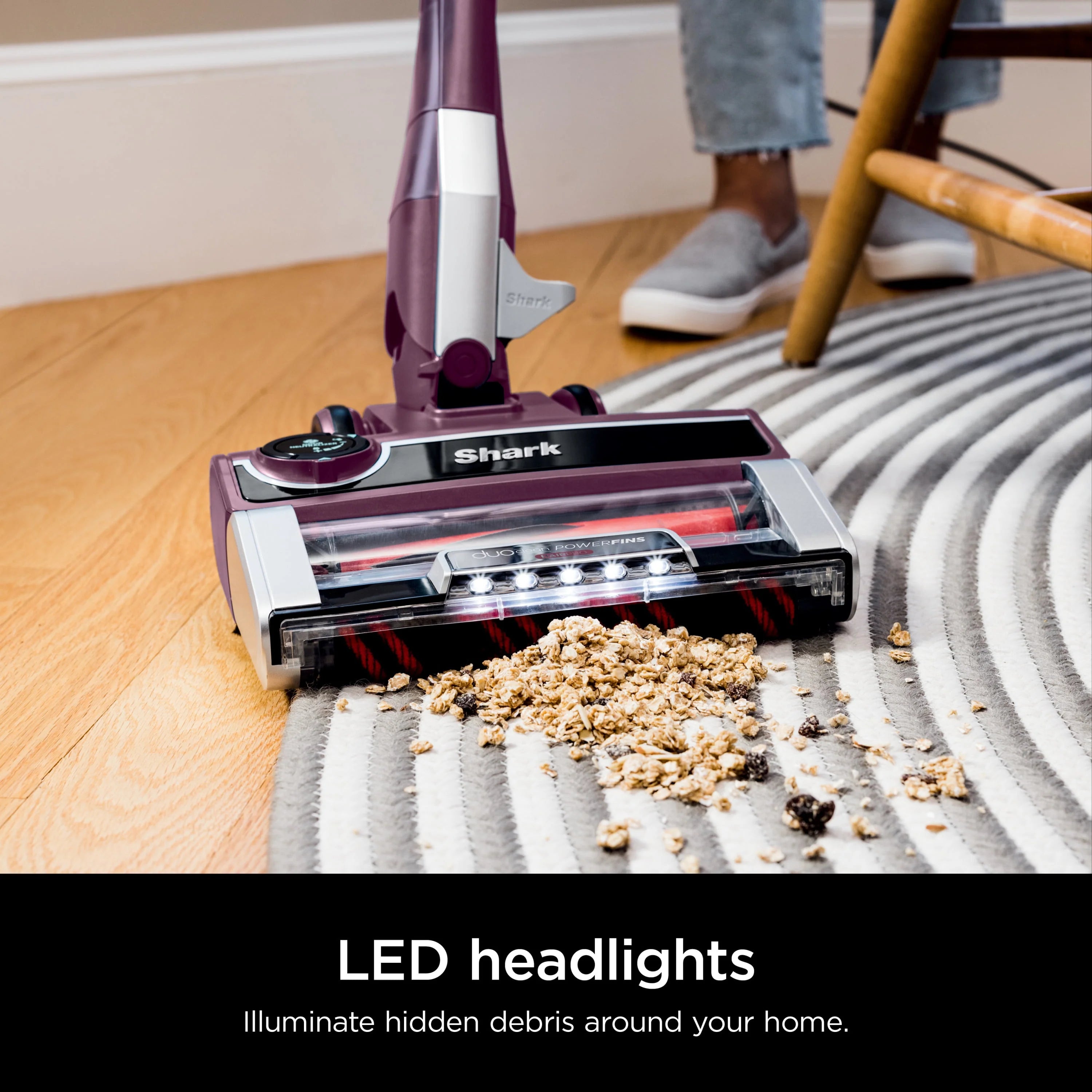Shark Stratos UltraLight Corded Stick Vacuum with DuoClean PowerFins HairPro G8283