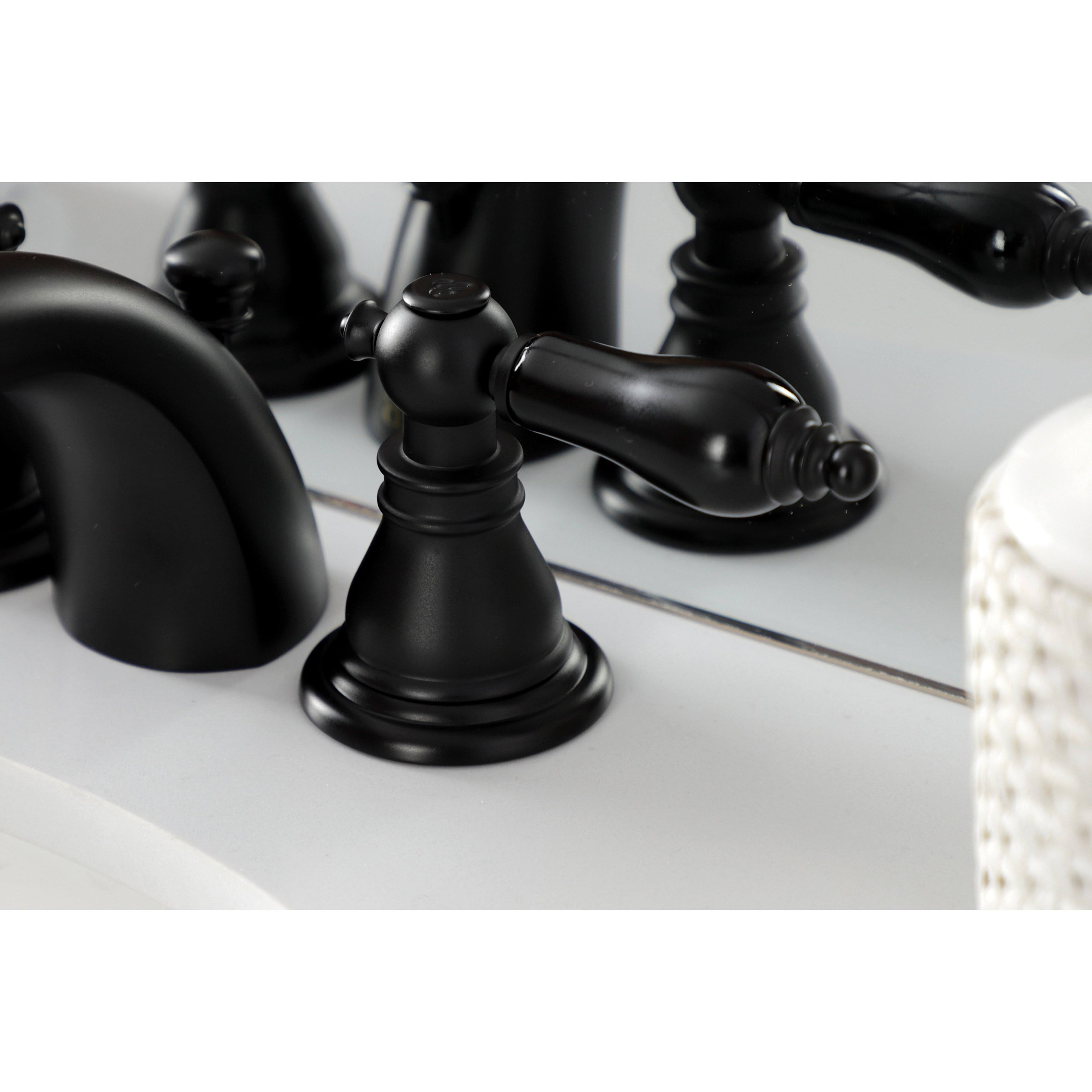 Kingston Brass Duchess Widespread Bathroom Faucet with Pop-Up, Polished Brass V84630