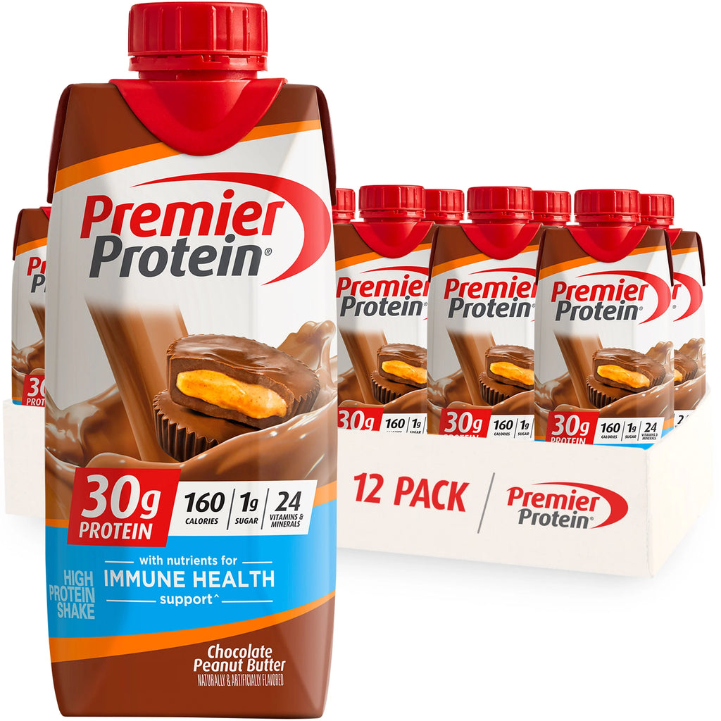 Premier Protein Shake, Café Latte, 30g Protein, 11 fl oz, 12 Ct P131720