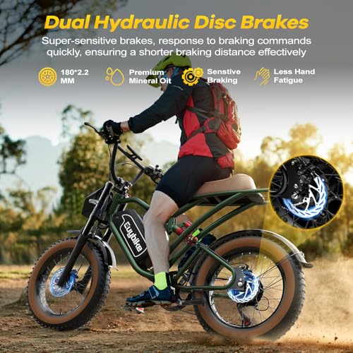 Electric Bike for Adults, 2000W Motor, 48V 25AH Battery, 20" Fat Tires S65549