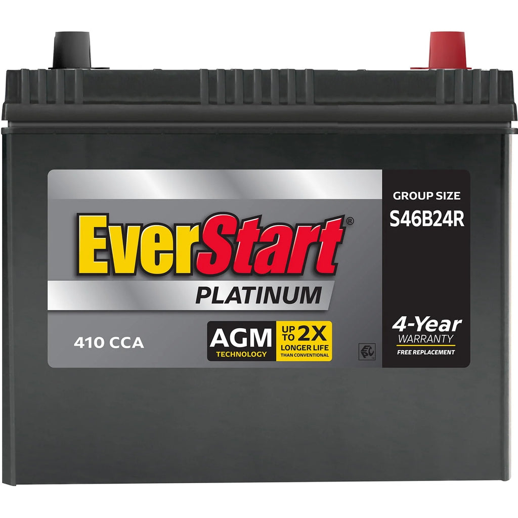 EverStart Platinum AGM Automotive Battery Group S46B24R 12V 410 CCA N719872
