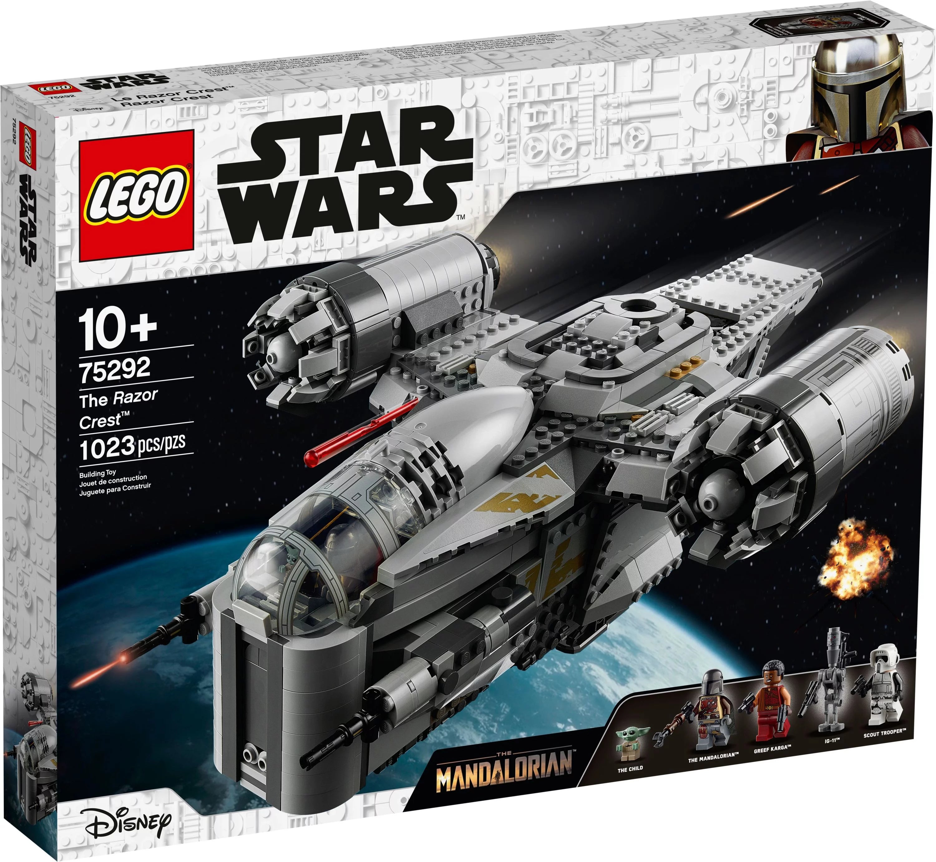 LEGO Star Wars The Razor Crest 75292 Mandalorian Starship Toy with Baby Yoda Minifigure U6031