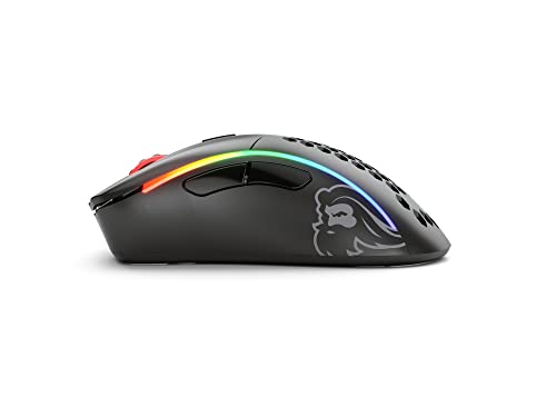Glorious Gaming Model D 2 Wireless Ergonomic Mouse, 66g, White V612