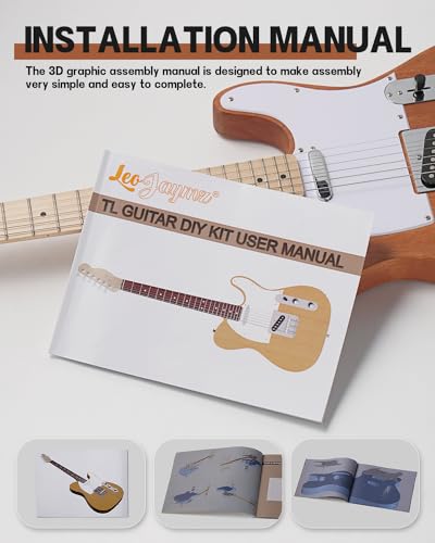 Leo Jaymz DIY Single Cut Electric Guitar Kit Mahogany Rosewood B148