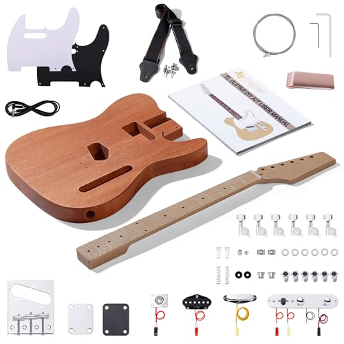 Leo Jaymz DIY Single Cut Electric Guitar Kit Mahogany Rosewood B148