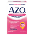 AZO Dual Protection™, Urinary + Vaginal Support*, Women's Prebiotic and Clinically-proven Probiotic, 30 count