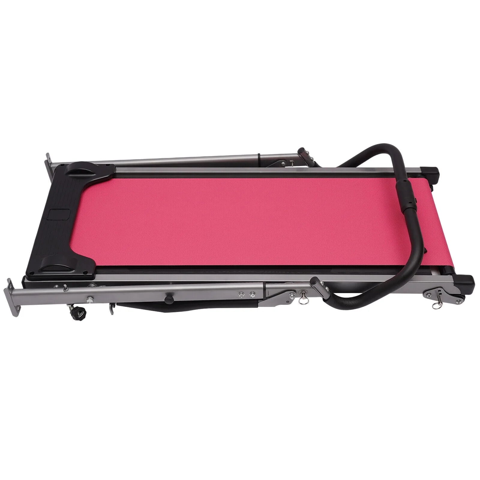 MIDUO Home Folding Treadmill with Incline Pink Y55541