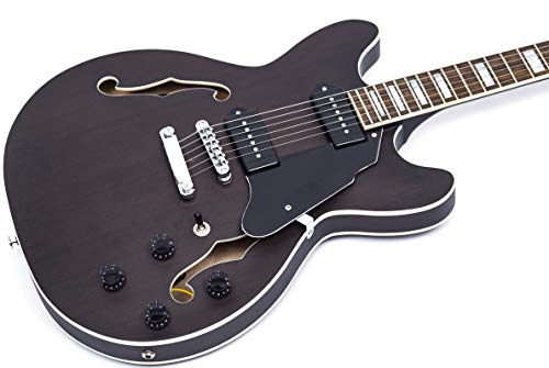 GROTE Semi-Hollow Electric Guitar P90 Grey P43324