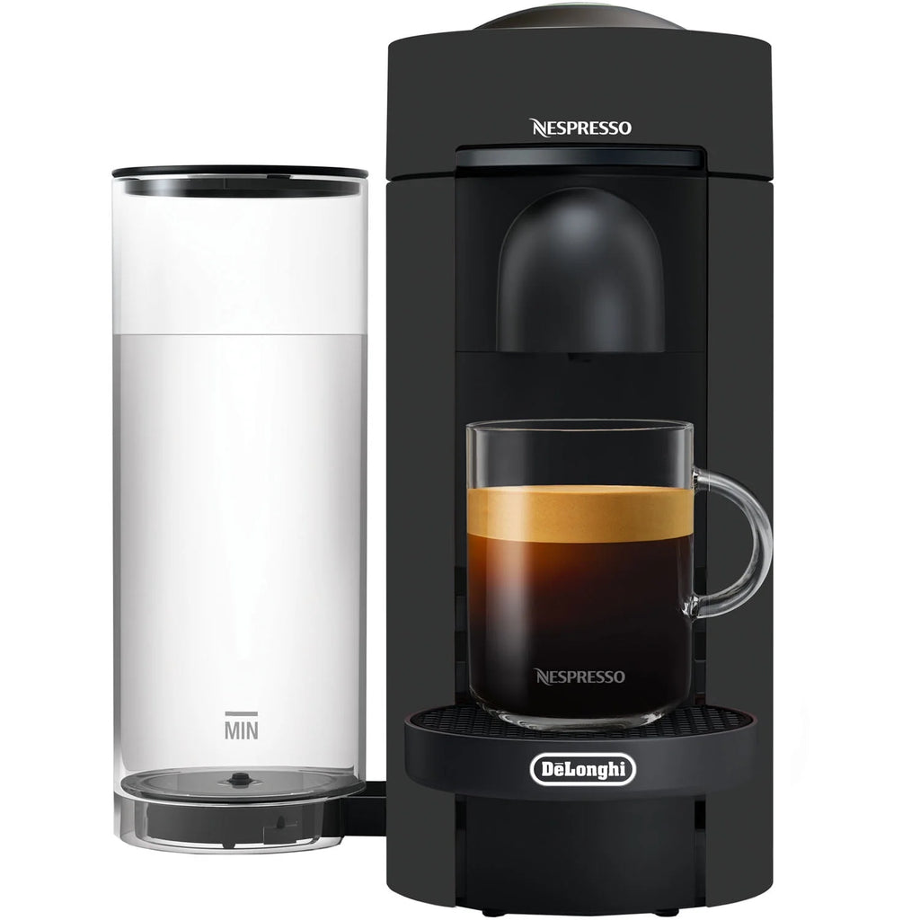 Nespresso Vertuo Plus Coffee and Espresso Machine by De'Longhi with Aeroccino, Black Matte Q254