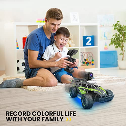 DEERC DE65 Remote Control Car with 1080P HD Camera, 1:16 Scale RC Monster Truck P9812