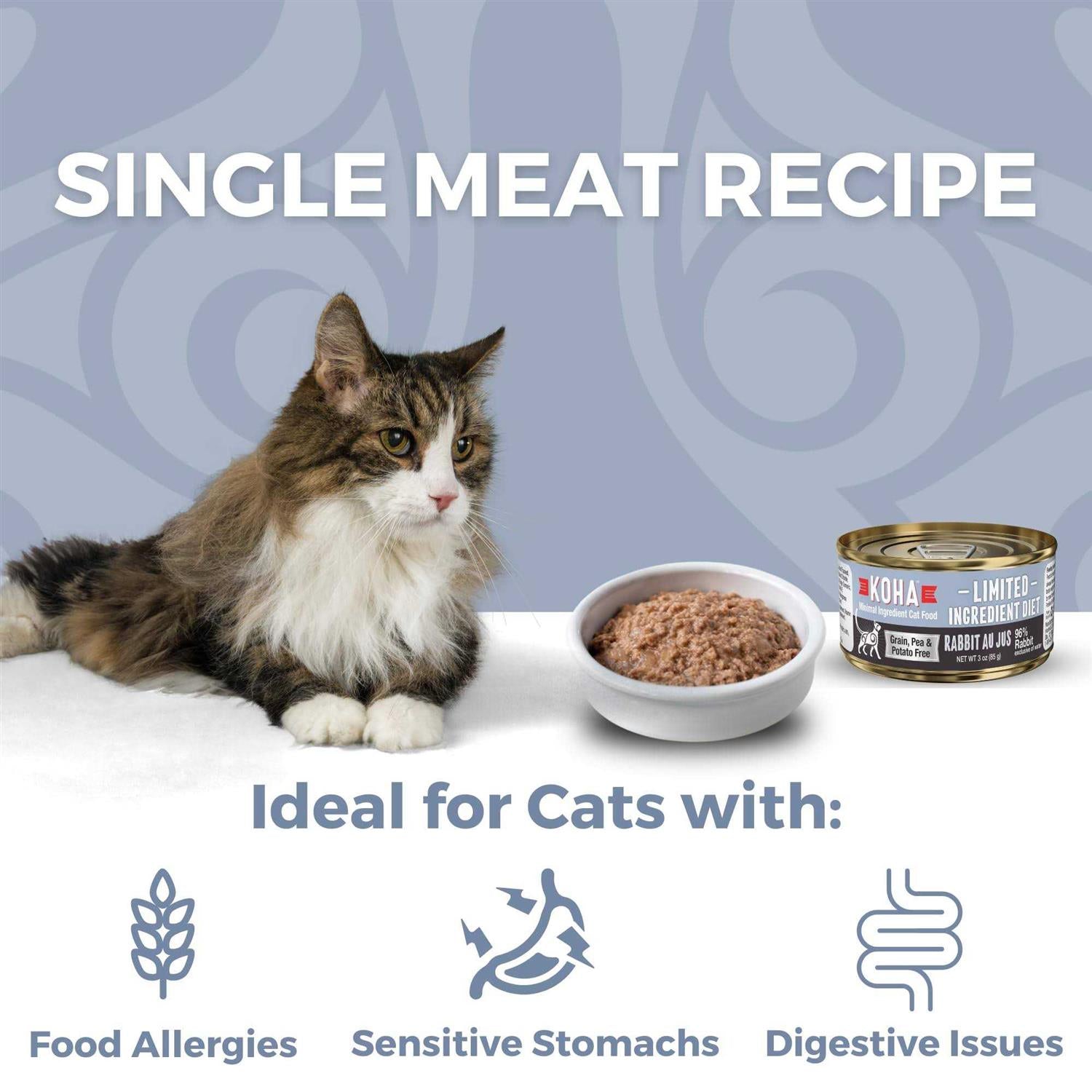 Koha Limited Ingredient Diet Rabbit Pate Cat Food Q237