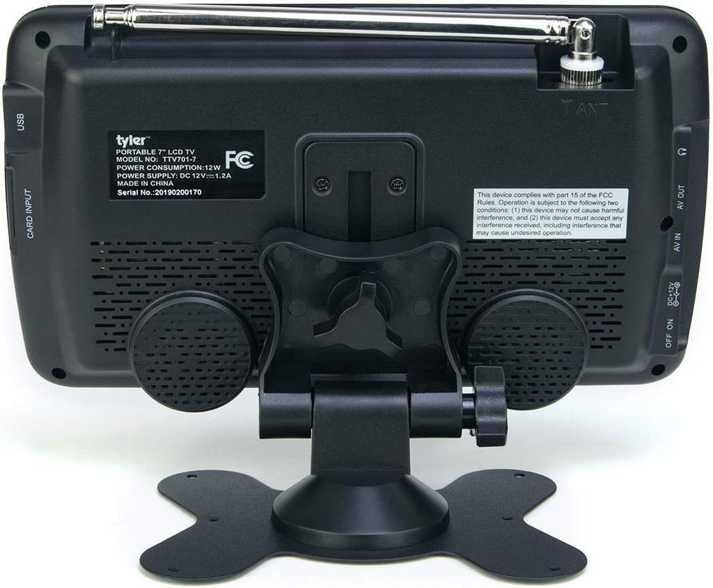 Tyler 7 Portable TV LCD Monitor Rechargeable HD-TV with Remote Control K94356