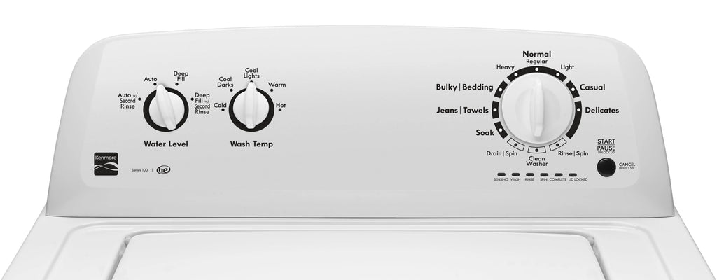 Kenmore 02620232 Top-Load Washer with Dual Action Agitator, White G558473