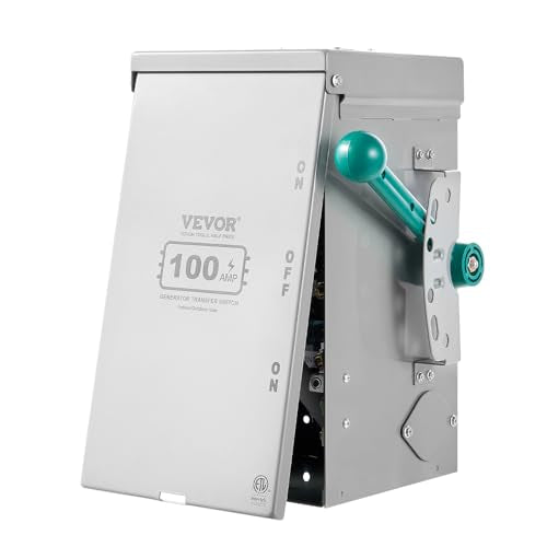 VEVOR 200A Generator Transfer Switch, 48000W Manual Double-Throw, 120/240V, NEMA 3R O290