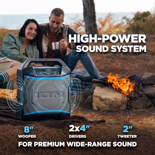 ION Block Rocker Portable Bluetooth Party Speaker with Karaoke Microphone T461114