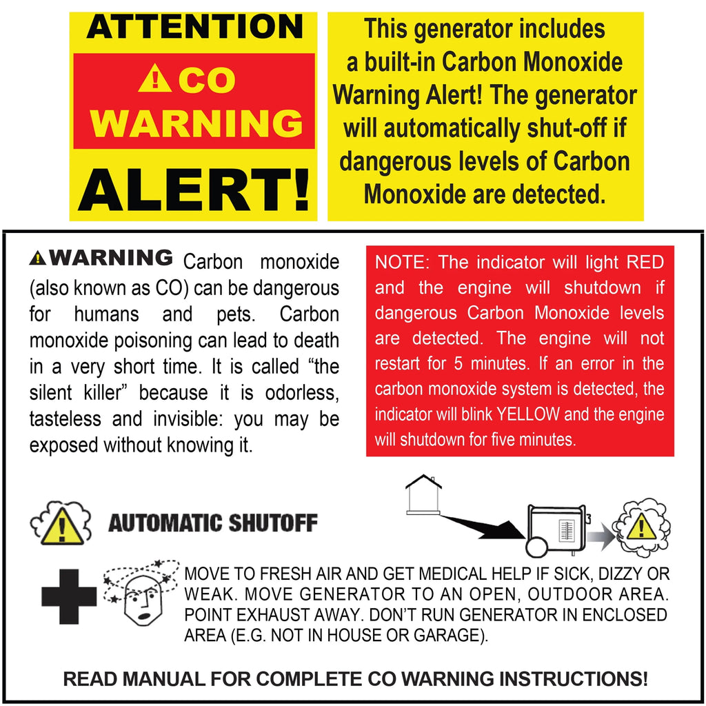 Sportsman 7500 Watt Tri-Fuel Portable Generator with CO Shut-off C83698