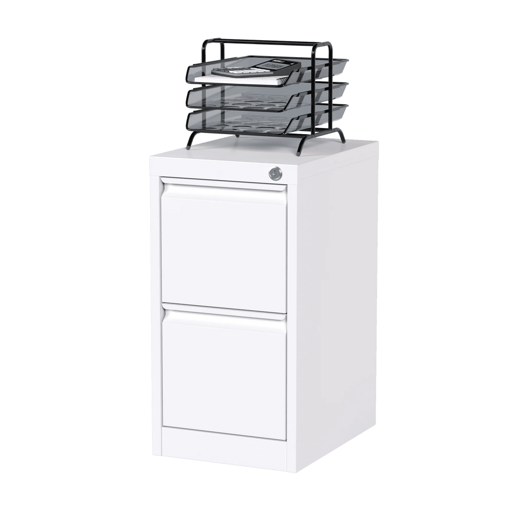 SUPEER 4 Drawer File Cabinet with Lock, Metal Vertical Storage, Black E499