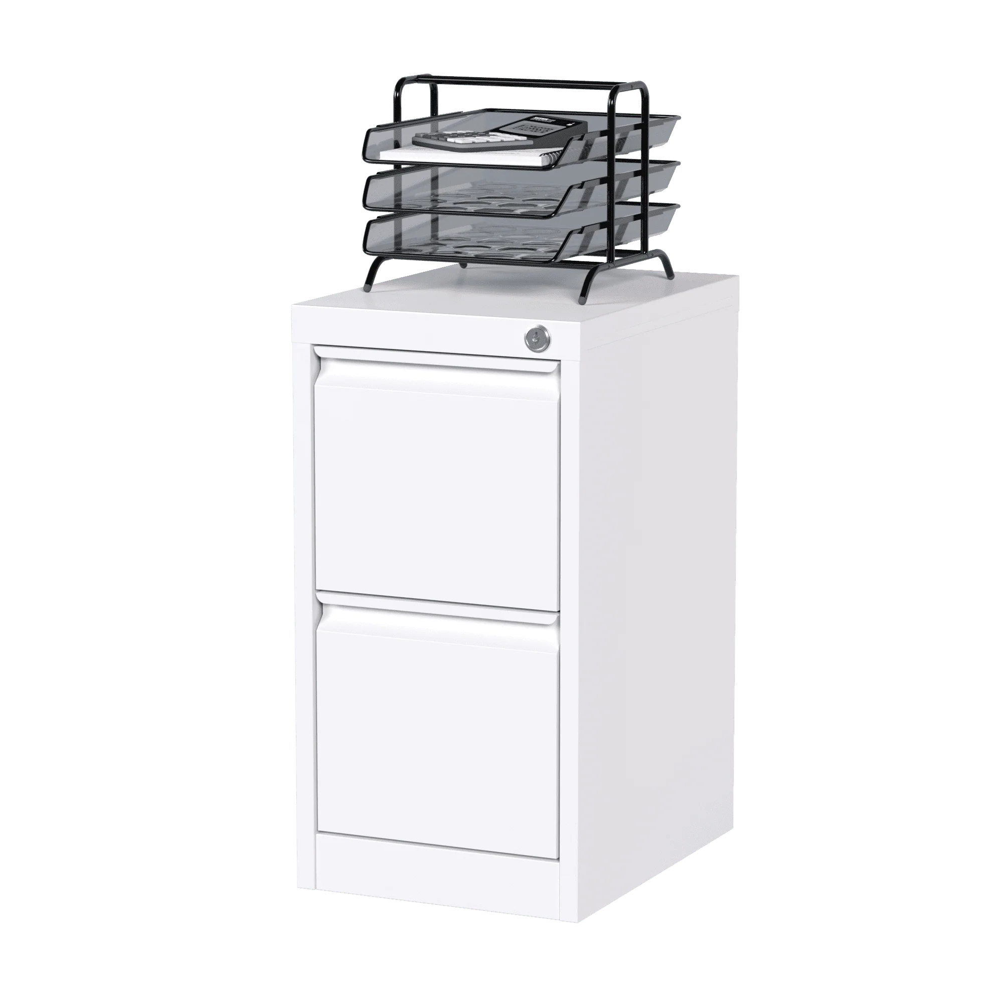 SUPEER 4 Drawer File Cabinet with Lock, Metal Vertical Storage, Black E499