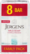 Jergens Family Pack Mild Soap 8 Bars 3.5 oz ea