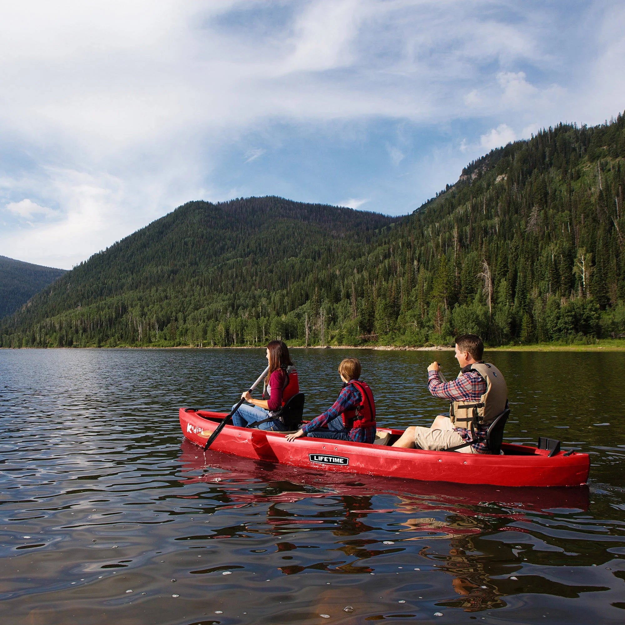 Lifetime Wasatch 130 Canoe Forest Green W575
