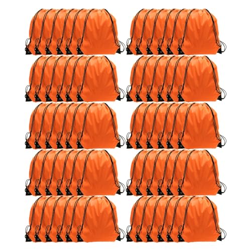 GoodtoU 40 Pack Drawstring Backpacks Waterproof Nylon Cinch Bags for School Gym N792