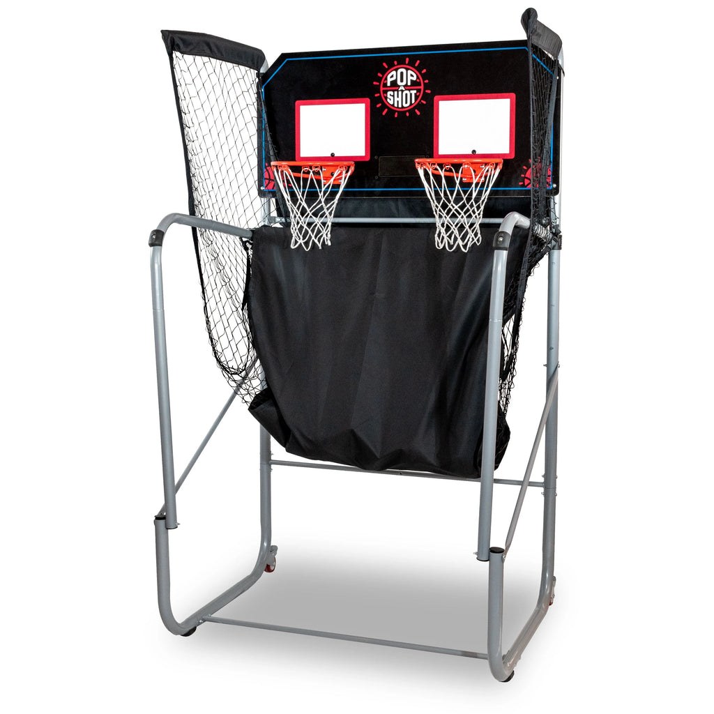Pop-A-Shot Official Dual Shot Basketball Arcade Game - Black, Foldable, Adjustable Height F5605