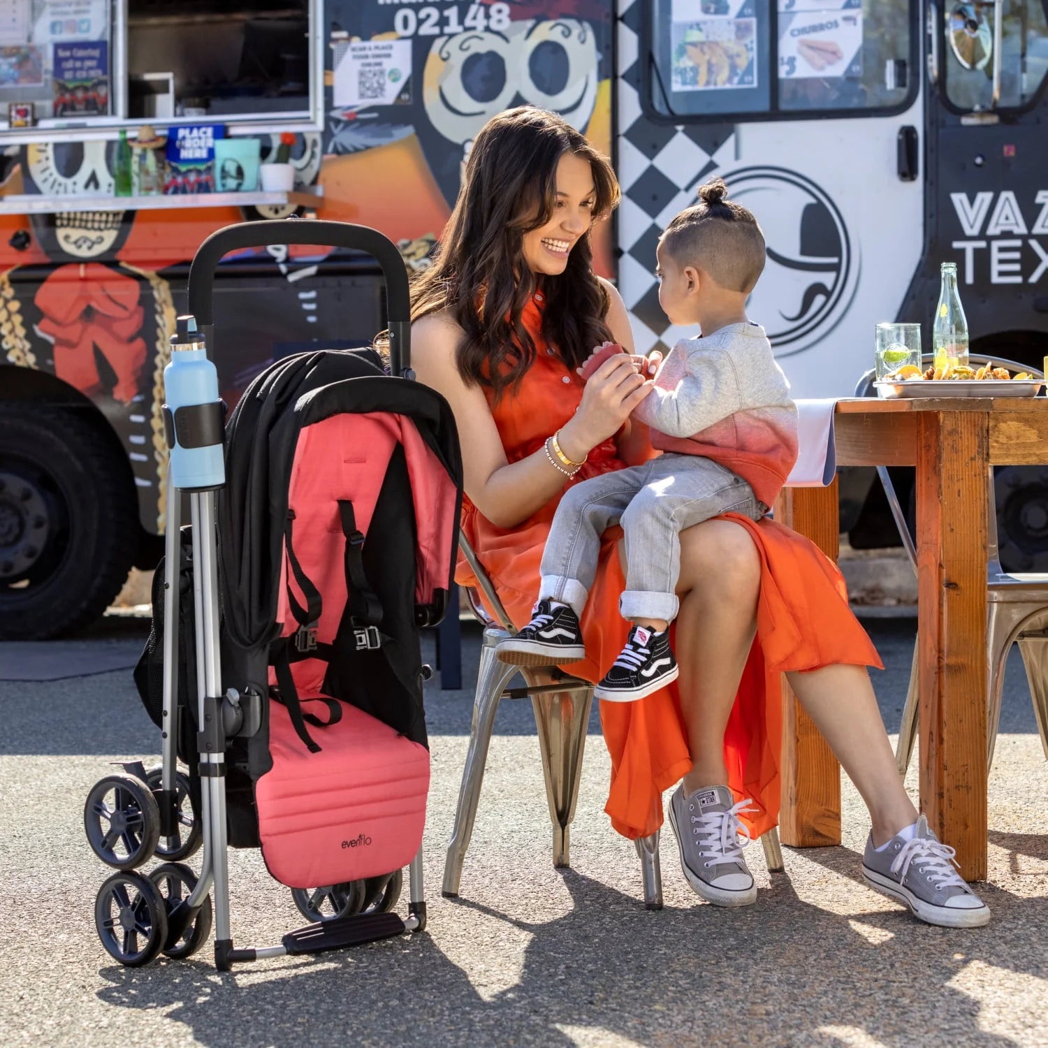 Evenflo Reversi Lightweight Reversible Stroller, Altair Black F135961