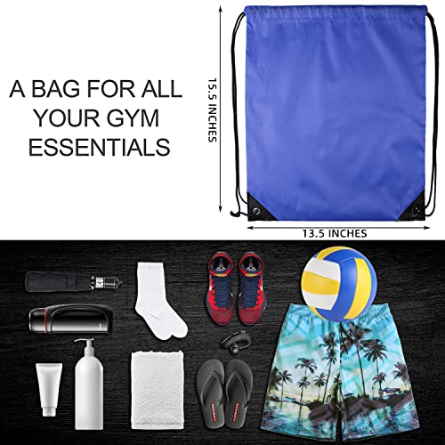GoodtoU 40 Pack Drawstring Backpacks Waterproof Nylon Cinch Bags for School Gym N792