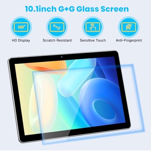 JUNYANG Android 13 Tablet 10.1 Inch 4G LTE with SIM Card Slot, 64GB ROM Y768