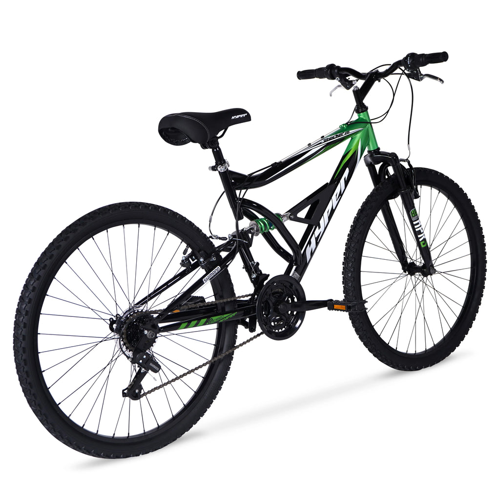 Hyper Bicycles Men's 26 Shocker Mountain Bike, Black/Red A719827