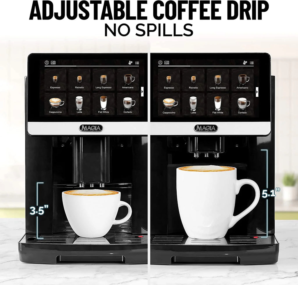 Zulay Kitchen Magia Super Automatic Espresso Machine 1800ml Black Y69142