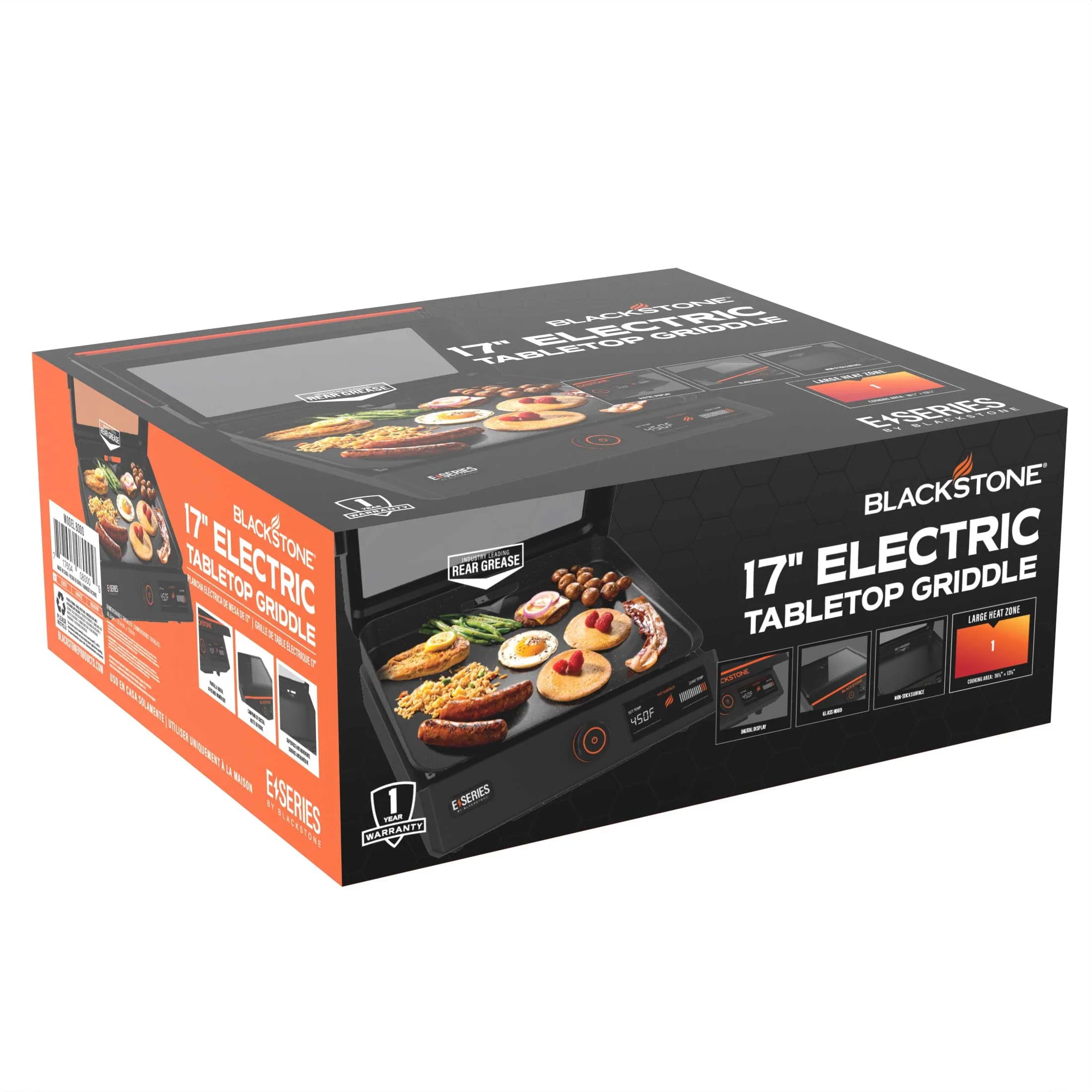 Blackstone E-Series 17 Electric Tabletop Griddle with Hood U592