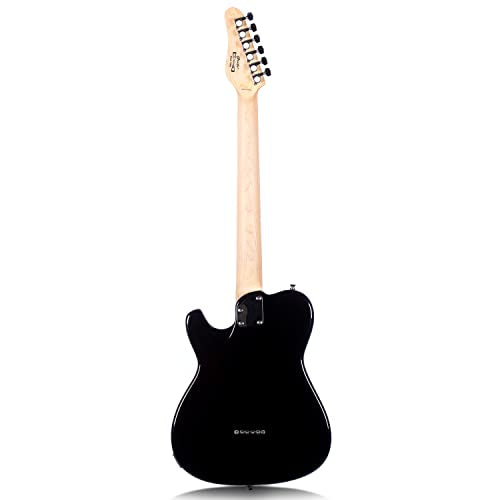 Grote Electric Guitar Semi-Hollow Body Tele Style Basswood Maple Neck Chrome Hardware Blue X47636