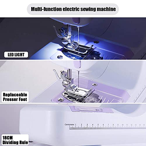 Portable Mini Electric Sewing Machine for Beginners with 12 Stitches T5882