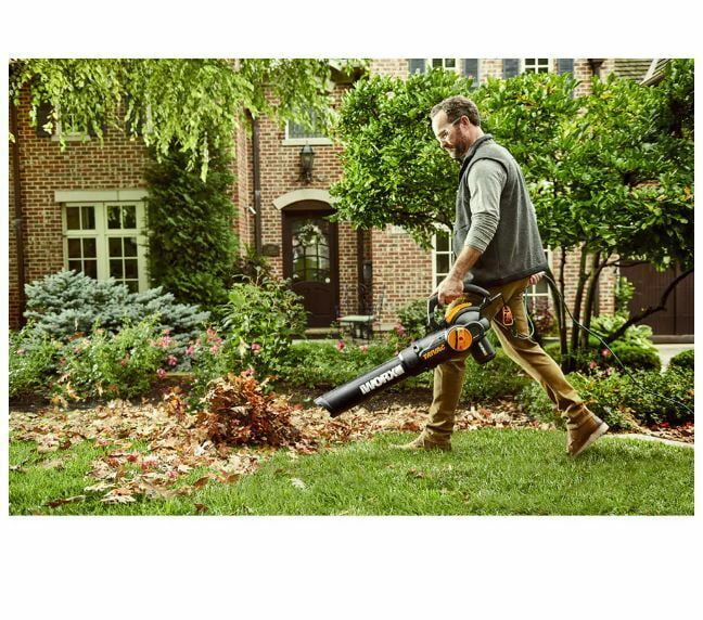 Worx WG524 12 Amp TRIVAC 3-in-1 Electric Leaf Blower/Mulcher/Vac S437