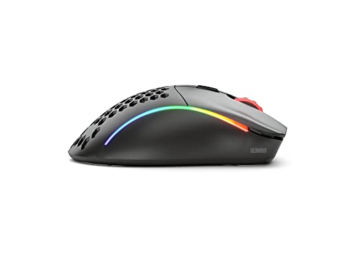 Glorious Gaming Model D 2 Wireless Ergonomic Mouse, 66g, White V612