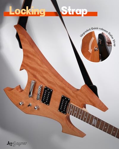 Leo Jaymz DIY Single Cut Electric Guitar Kit Mahogany Rosewood B148