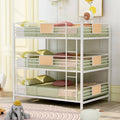 Merax Full Over Full Over Full Triple Bed, Divided Into Three SEPARATE Beds - White