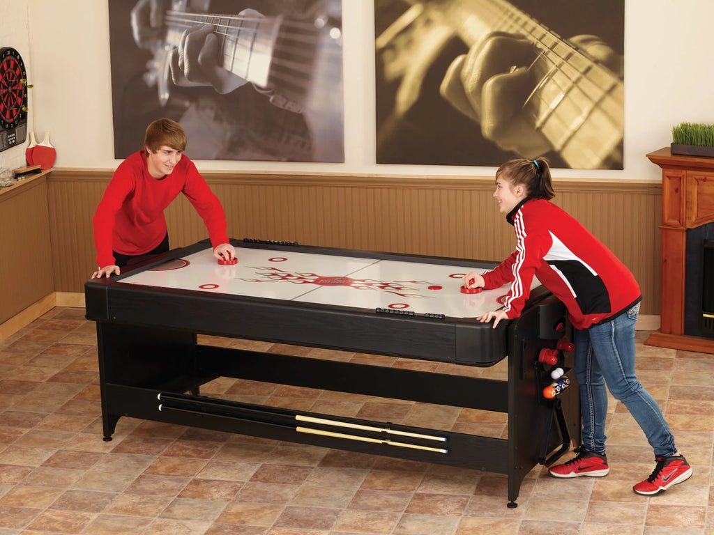 Fat Cat Pockey 7' 2-in-1 Billiards and Air Hockey Table M99974