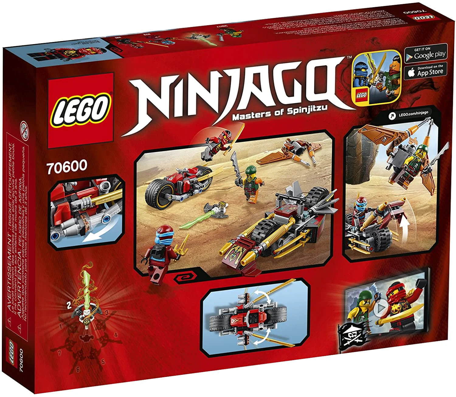 LEGO Ninjago Ninja Bike Chase 70600 Y602067