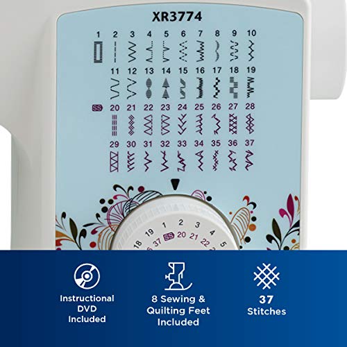 Brother XR3774 Sewing and Quilting Machine with Wide Table M883