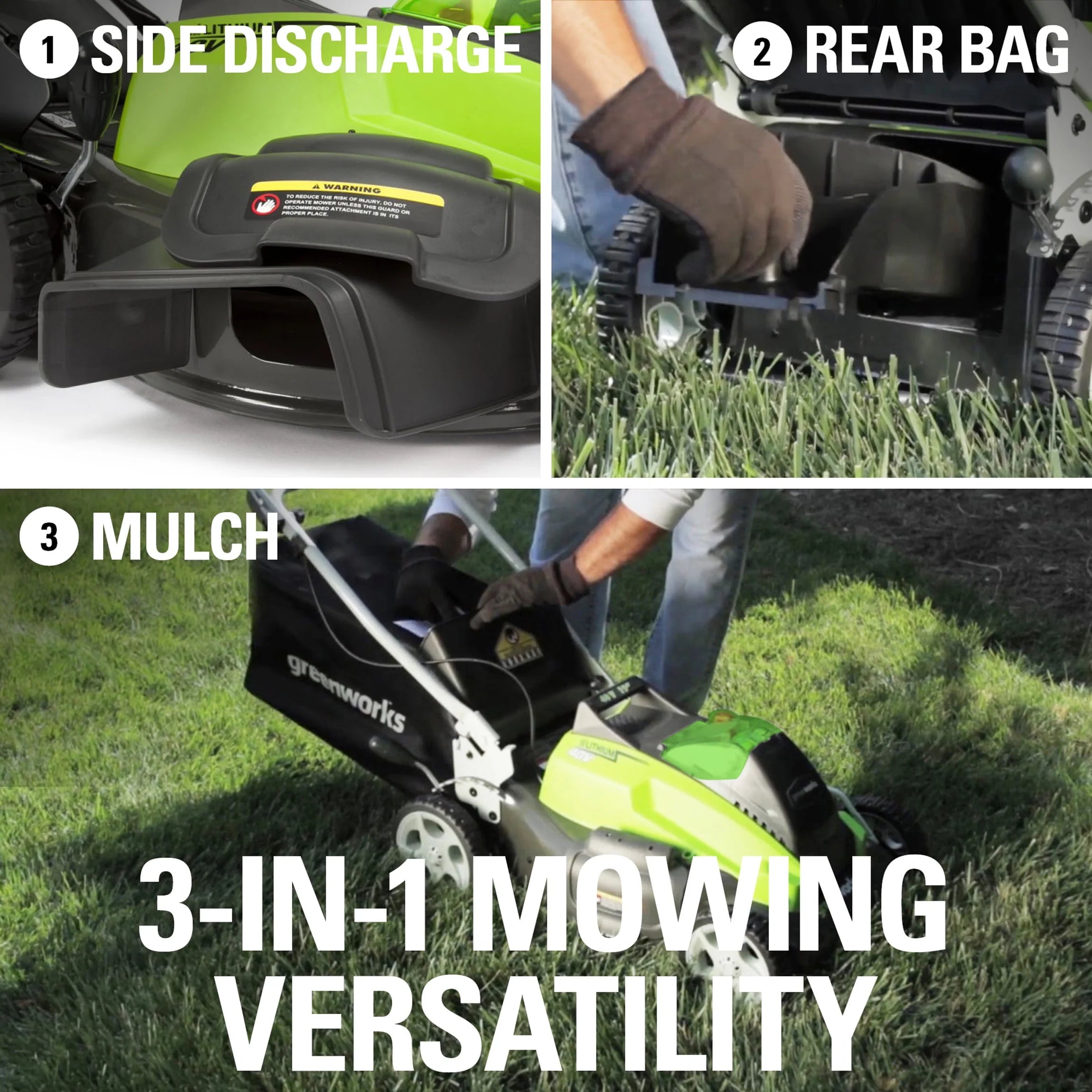 Greenworks 40V 19" Brushless Walk-Behind Lawn Mower with 4.0 Ah Battery & Charger B96689